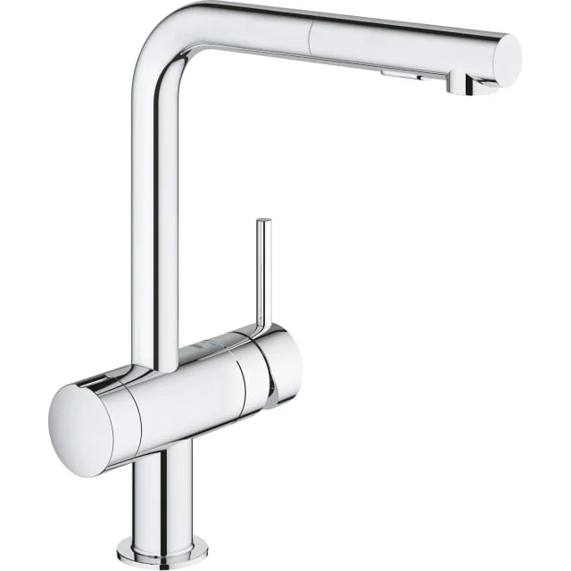 Grohe Minta kjøkkenarmatur, uttrekkbar tut og avstegning, krom | 4221199N5