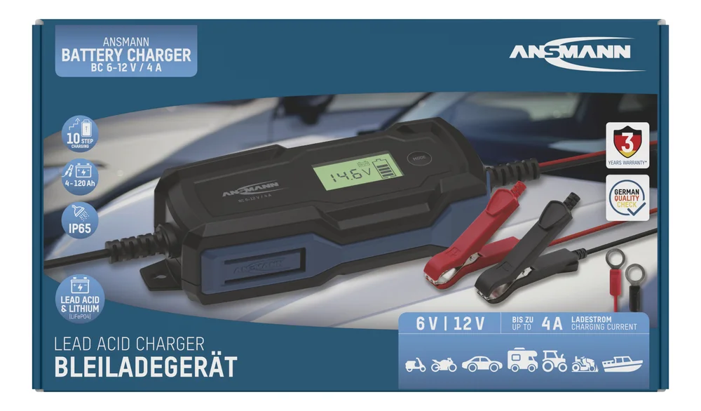 Batterilader 6-12v 4a v:2769532 Batterilader 6-12v 4a v:2769532