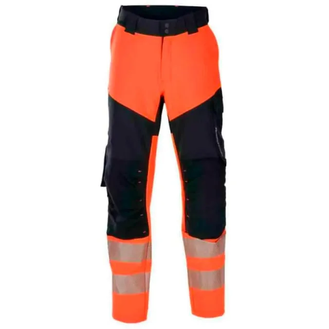 Bekken & Strøm Lillehammer arbeidsbukse, HiVis kl.1, dame, str. C48, oransje/sort | 609129