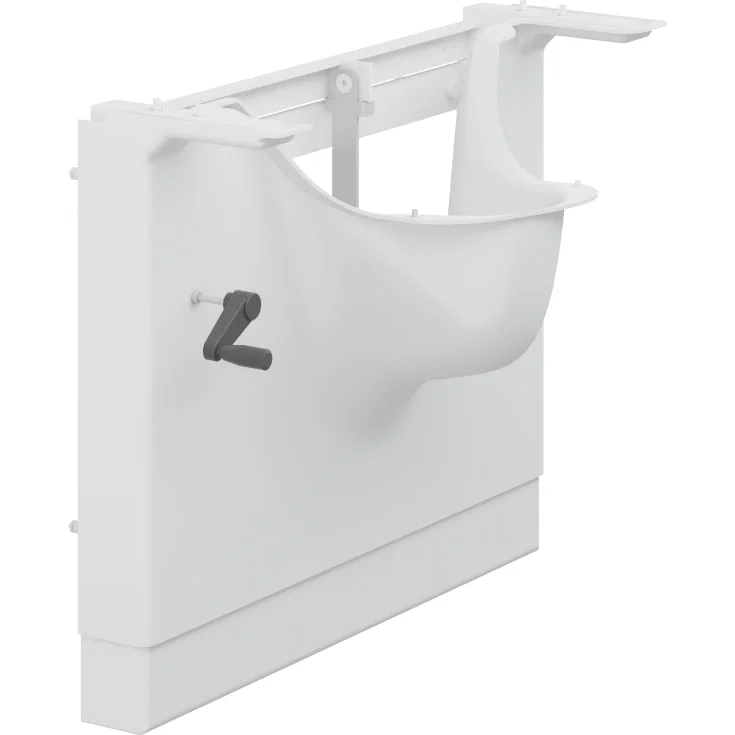 Pressalit Care Matrix servantoppheng, manuell, venstre, hvit | R4842000
