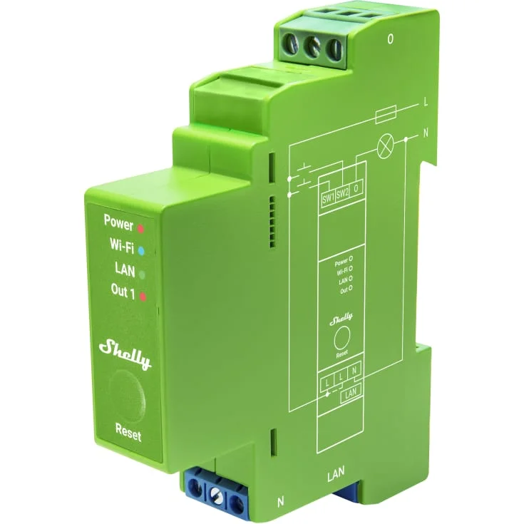 Shelly Pro DIN-skinnedimmer, 200W, wifi | 3800235268162 Shelly Pro DIN-skinnedimmer, 200W, wifi | 3800235268162