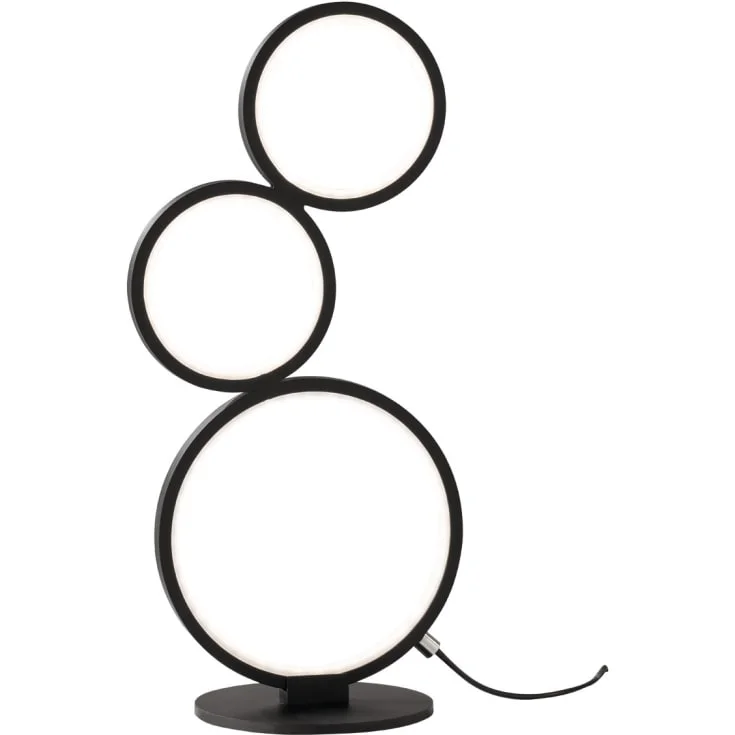Trio Lighting Rondo bordlampe, svart, 45 cm | 522610332 Trio Lighting Rondo bordlampe, svart, 45 cm | 522610332
