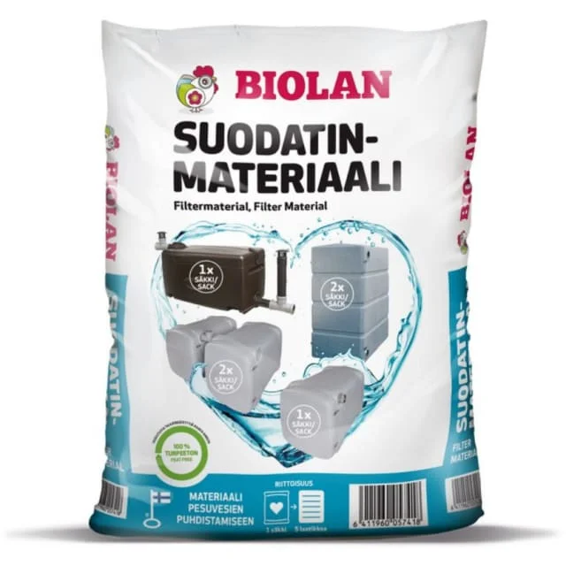 Biolan gråvannsfilter filtermateriale, naturlige råvarer, 30 liter, brun | 70574100 Biolan gråvannsfilter filtermateriale, naturlige råvarer, 30 liter, brun | 70574100