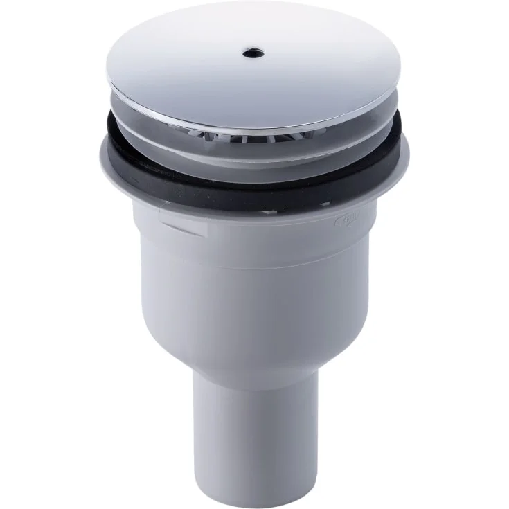 Duravit avløp til dusjkar, loddrett utløp, krom dekkplate | 790269000001000