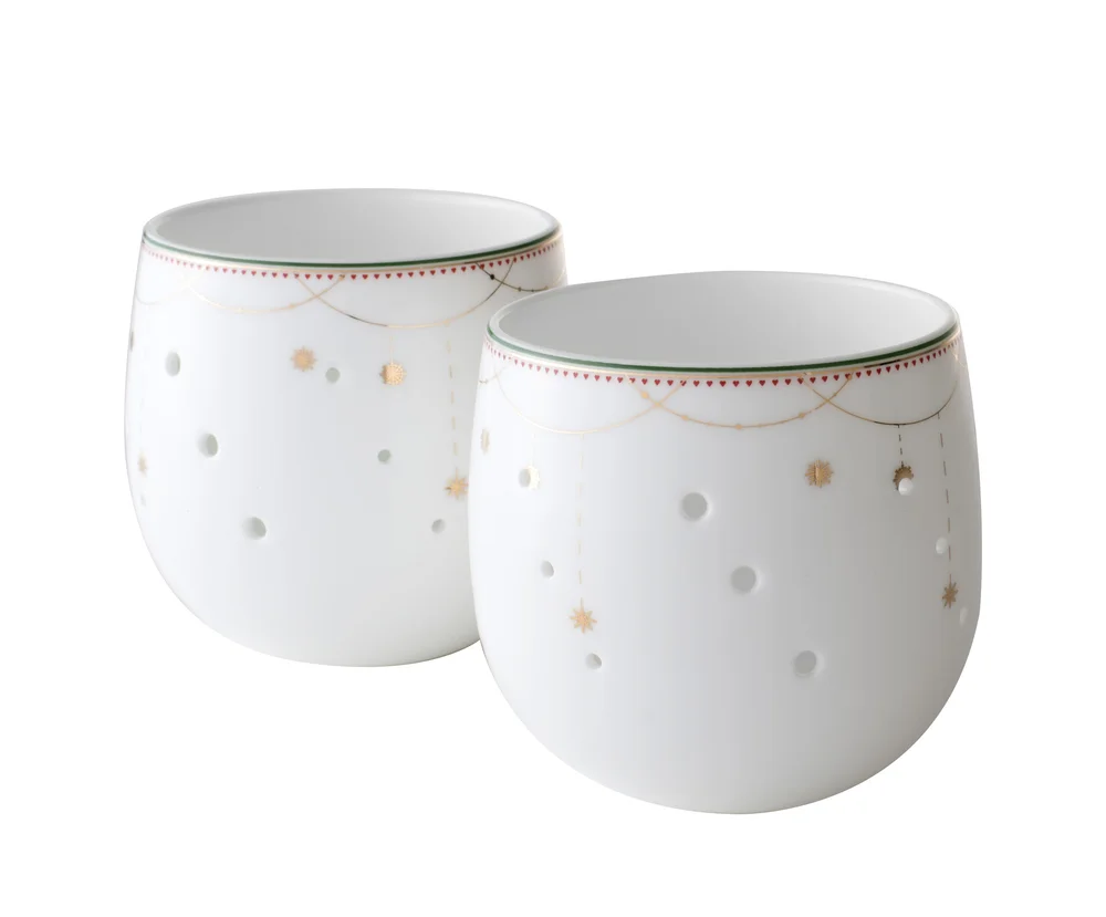 Lyslykt 8cm Julemorgen Girlander 2stk v:7927902 Lyslykt 8cm Julemorgen Girlander 2stk v:7927902