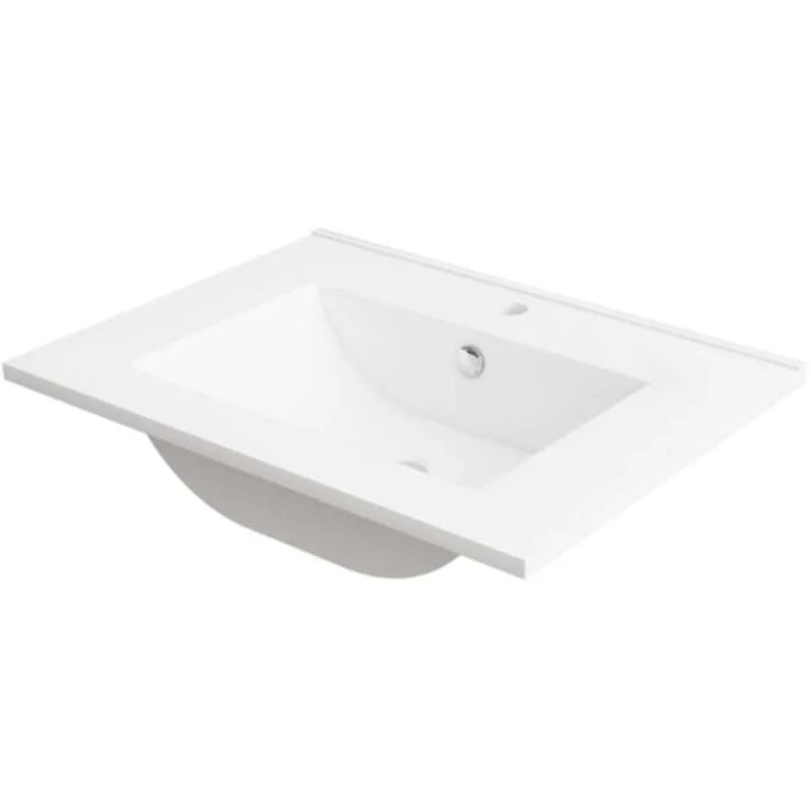 Linn Bad Balder møbelservant, 61x46 cm, med overløp, hvit | 3106