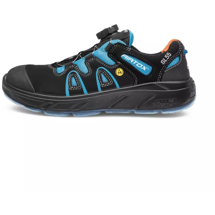 Airtox SL55 vernesko, S3, sort/blå, str. 46 | SL55_46