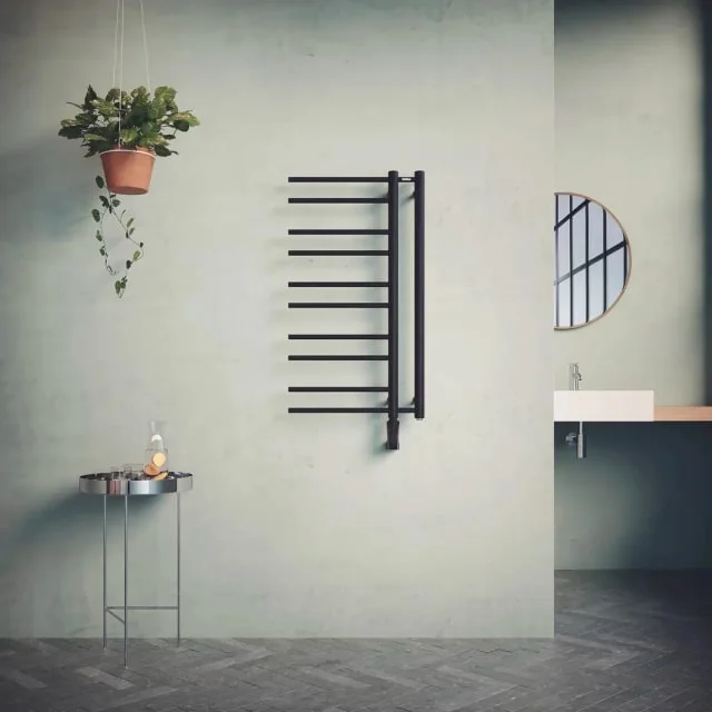 Nordhem Tjolöholm håndkletørker, 106×50 cm, mat sort | TJSE0950MV