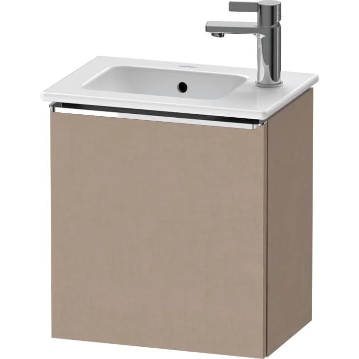 Duravit D-Neo servantskap, 41x27,4 cm, venstre, brun/krom | DE4259L10750000