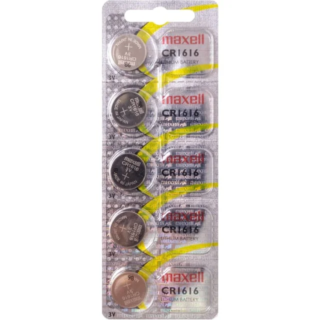 Maxell CR1616 batterier, 5 stk. | 100028714