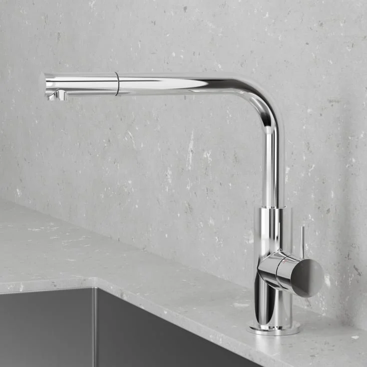 Scandtap Shine Accent 90 kjøkkenbatterieri, uttrekkbar tut, classic | 30179