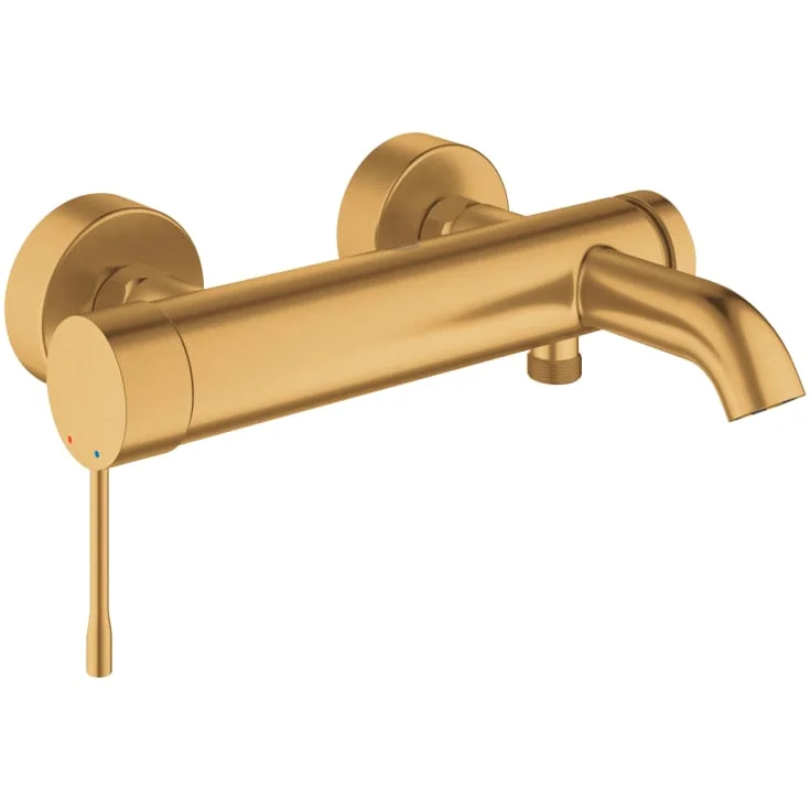 Grohe Essence badekarbatteri, børstet messing | 33624GN1