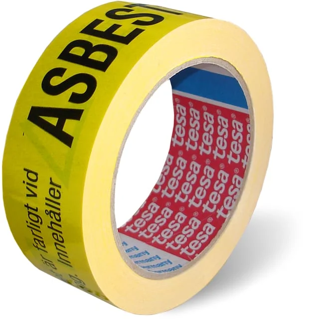 Tesa advarselsteip, asbest, 38 mm, 66 meter | 123098