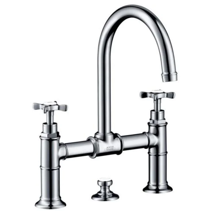 Axor Montreux 2-hulls Servantbatteri, med bunnventil, krom | 16510000 Axor Montreux 2-hulls Servantbatteri, med bunnventil, krom | 16510000