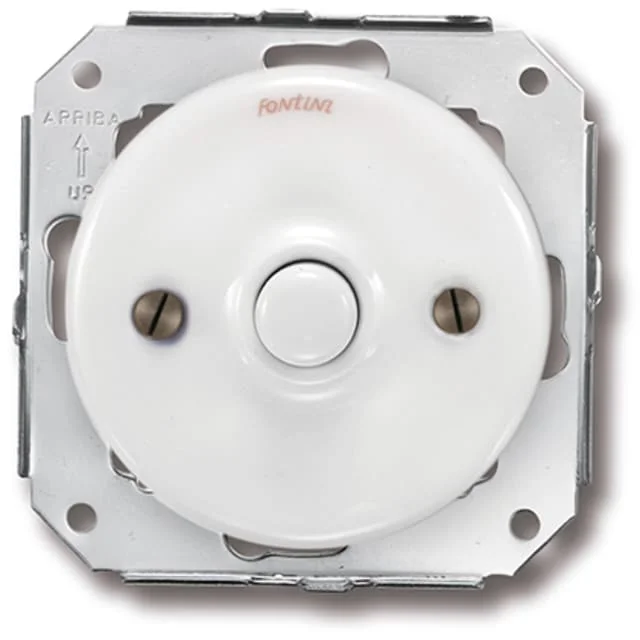 Fontini Garby Colonial trykknapp, hvit porslin | 31310172