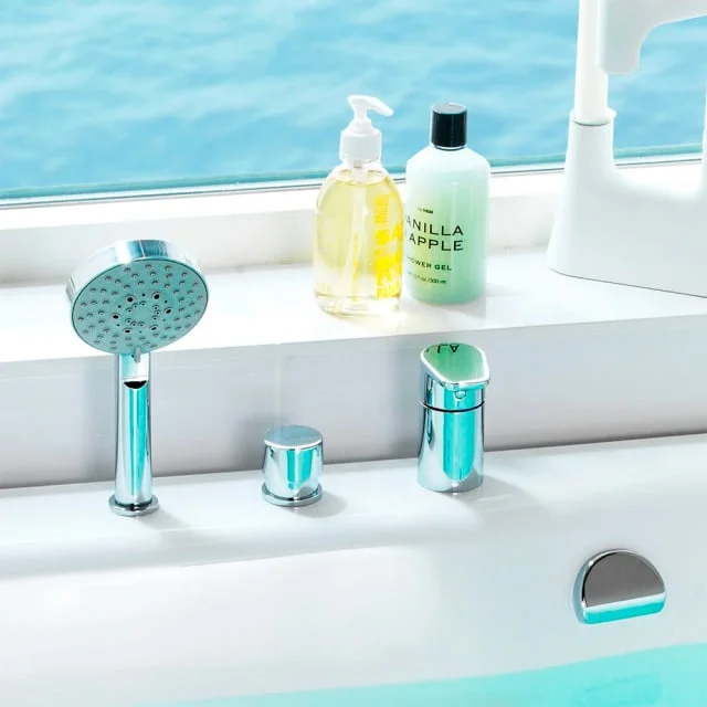 Hafa Aqua badekarbatteri med dusjsett, krom | 1443080 Hafa Aqua badekarbatteri med dusjsett, krom | 1443080