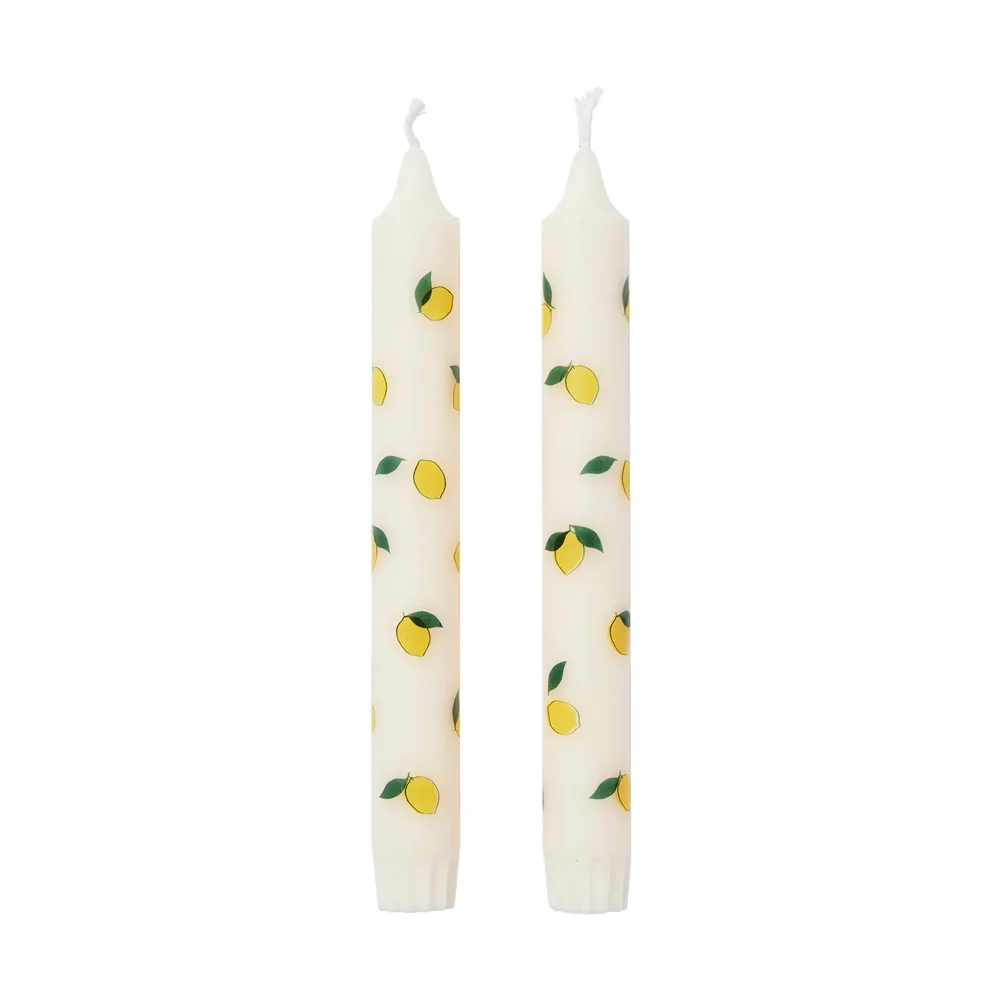 Lemon kronelys 2-pk v:8889991