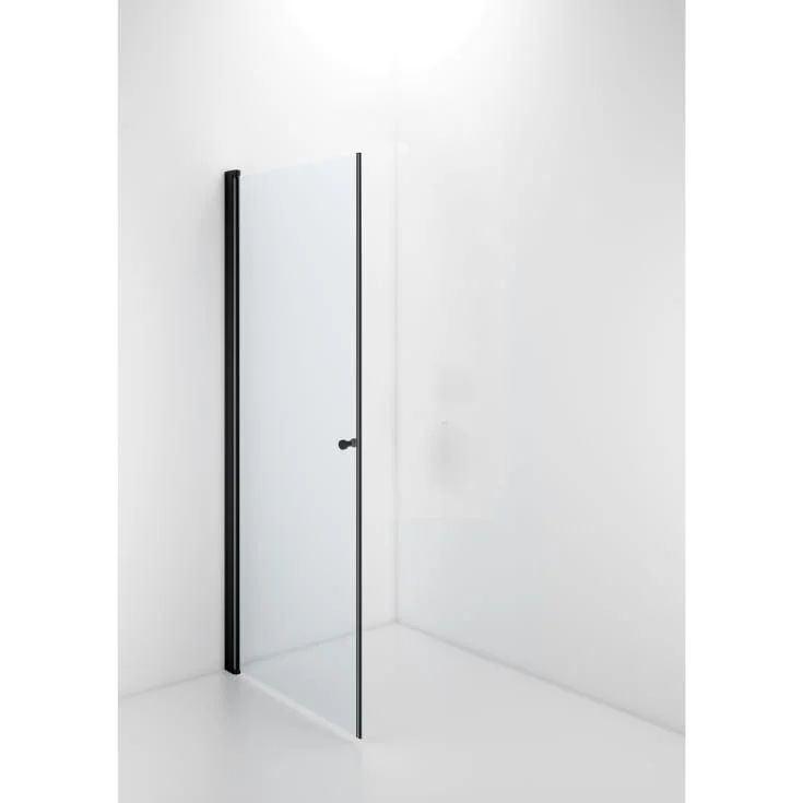 Contura Shower Space dusjdør, 82 cm, klart glass, sort profil | 59850170