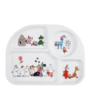 Mummi tallerken med rom 26x20 cm mummifamilien hvit v:3969348