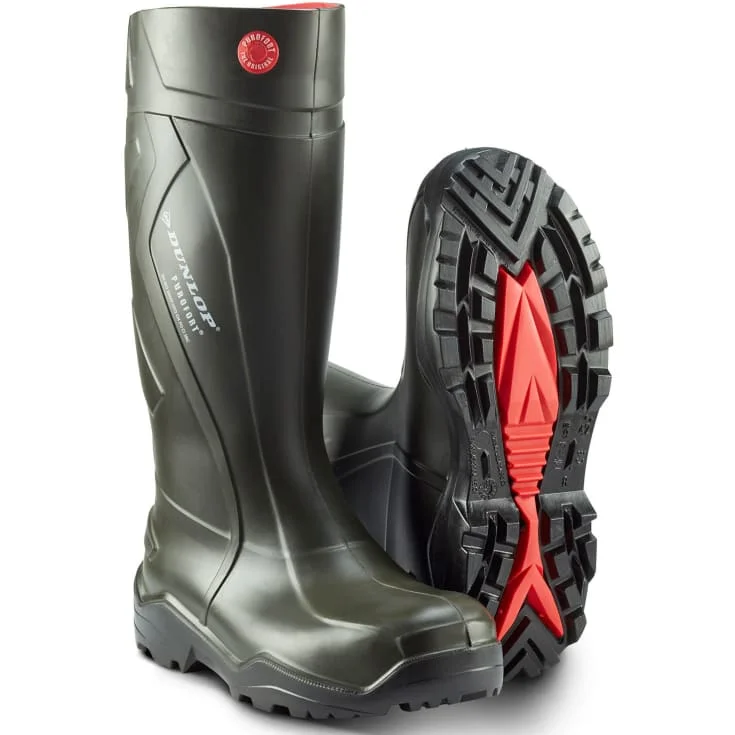 Dunlop Purofort+ vernegummistøvler, S5, grønn, str. 42 | 762933-3_42