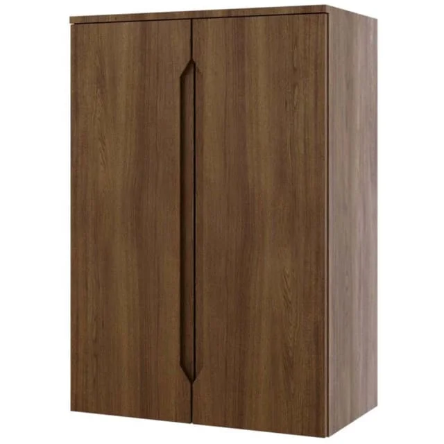 Linn Bad Emma Smal Sideskap, 2 Dører, 60x35,3x87,8 cm, 2 hyller, mørk eik | 138806