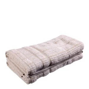 Bath Collection håndkle 50×100 cm 2 stk sand beige stripes v:8603785 Bath Collection håndkle 50×100 cm 2 stk sand beige stripes v:8603785