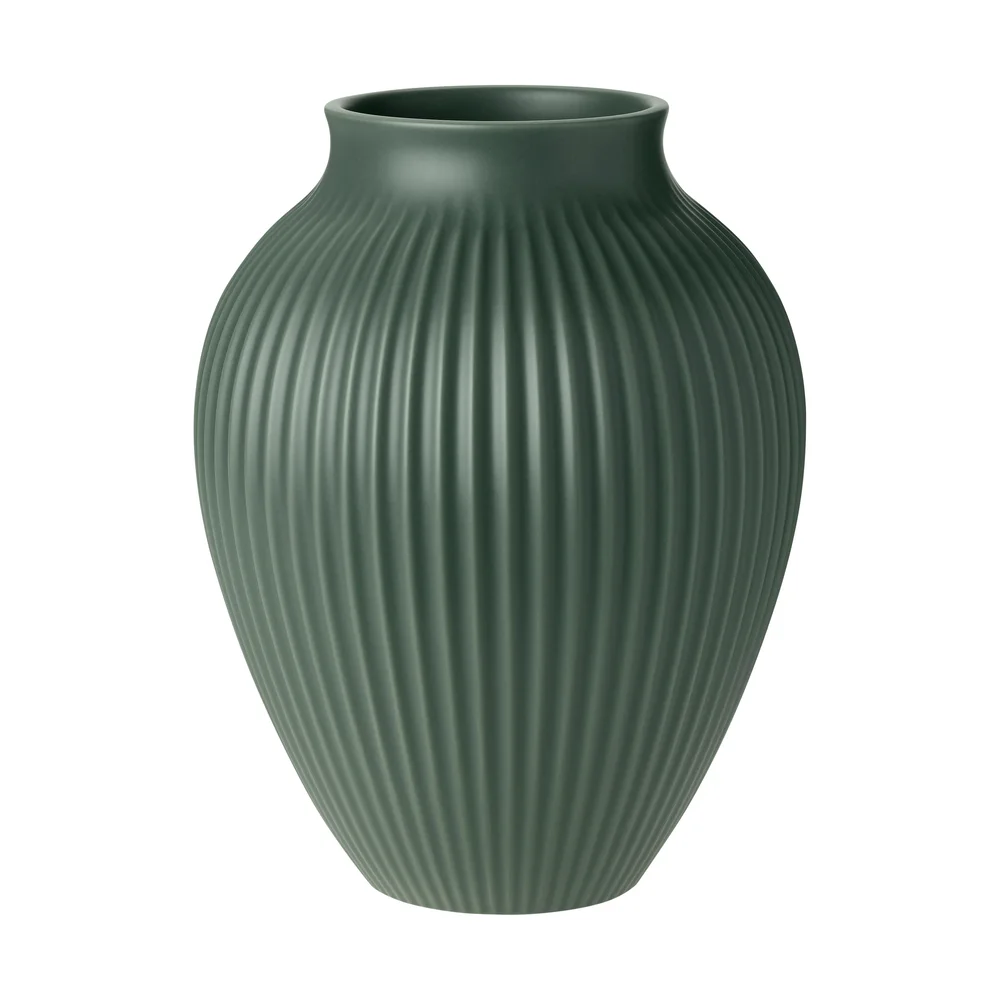 Knabstrup vase ripple matt celadon green v:8278270