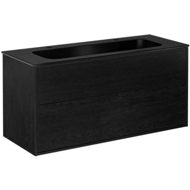 Gustavsberg Artic møbelpakke, 120x47 cm, sort eik/sort | GB71ACVU12TK33