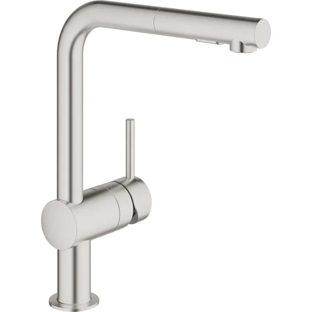 Grohe Minta kjøkkenarmatur, uttrekkbar tut, stål | 30274DC0