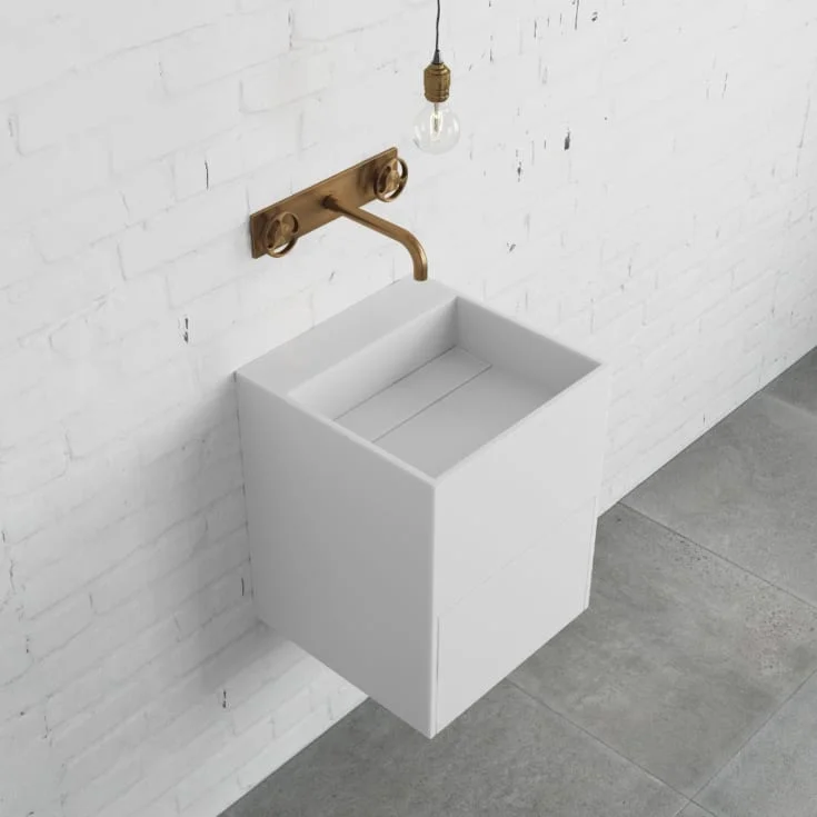 Copenhagen Bath Enköping servantmøbel, 40×40 cm, med 1 skuff, hvit matt | 40010114 Copenhagen Bath Enköping servantmøbel, 40×40 cm, med 1 skuff, hvit matt | 40010114