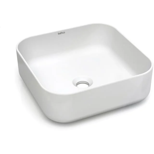 Bathco Dinan toppmontert servant, 38,5×38,5 cm, hvit matt | 4153