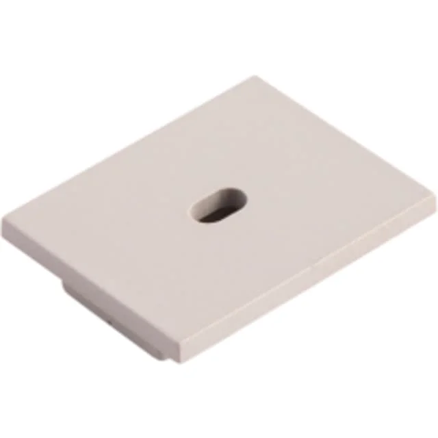 Ansell Lighting endehette med hull, 26x21,3 mm, aluminium | A/EH/RE/04/65/SI/01