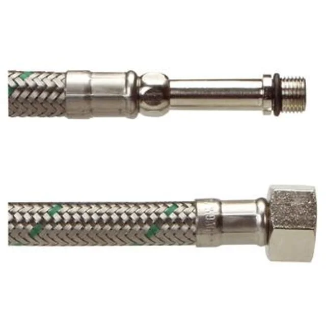 Tilkobingsslange rustfri stålflett – M10 x 3/8" – 400 mm | 38803504003 Tilkobingsslange rustfri stålflett – M10 x 3/8" – 400 mm | 38803504003