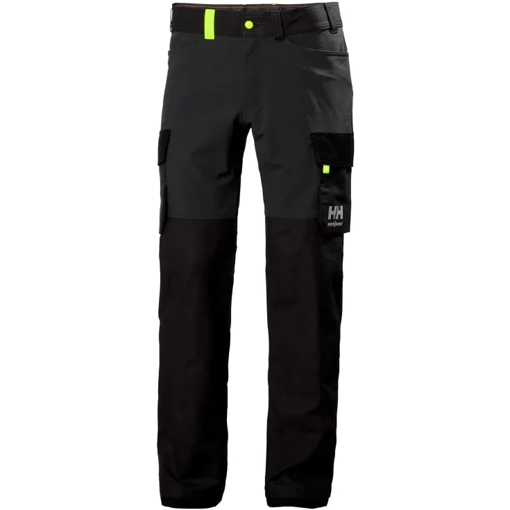 Helly Hansen Oxford servicebukse med 4-veis stretch, mørkegrå/sort, str. C146 | 77408-989_C146