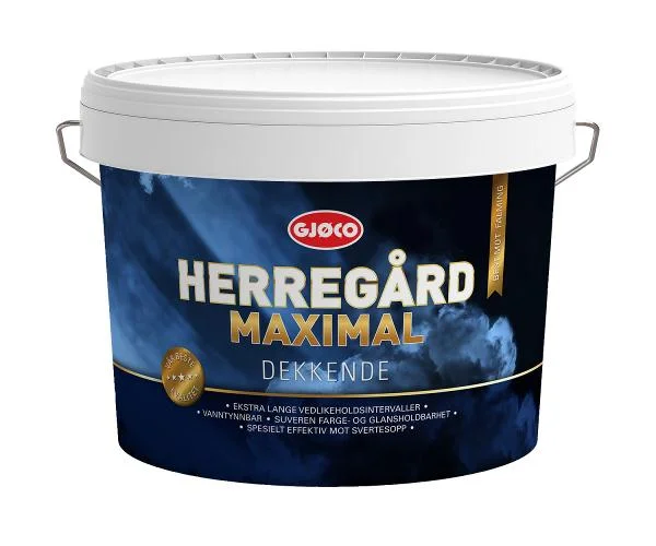Herregård Maximal utendørsmaling gul base 9l v:4875948 Herregård Maximal utendørsmaling gul base 9l v:4875948
