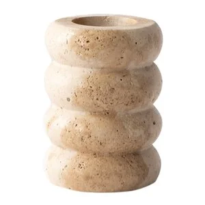 Travertin lysestake stor 10,5 cm v:6736681