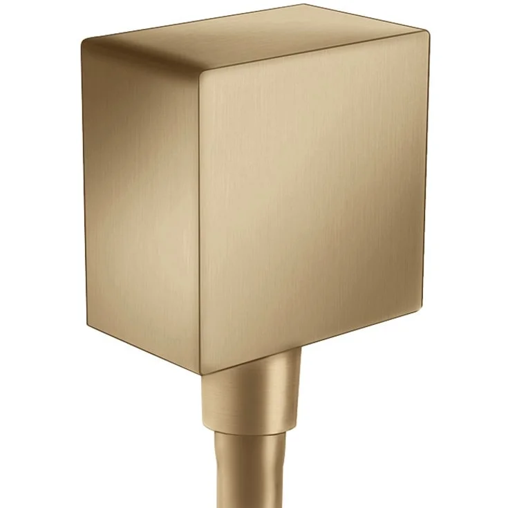 Hansgrohe FixFit Square slangeuttak, børstet bronse | 26455140 Hansgrohe FixFit Square slangeuttak, børstet bronse | 26455140
