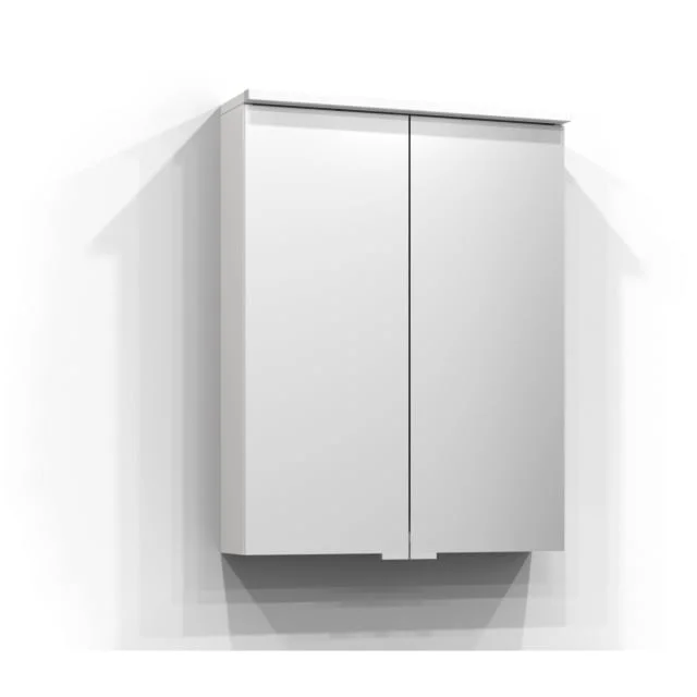 Svedbergs Bloc speilskap med lys, 55×72 cm, hvit | 25551