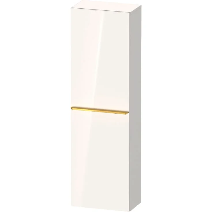 Duravit D-Neo høyskap, 40x132 cm, høyre, hvit høyglans/gull | DE1318R34220000