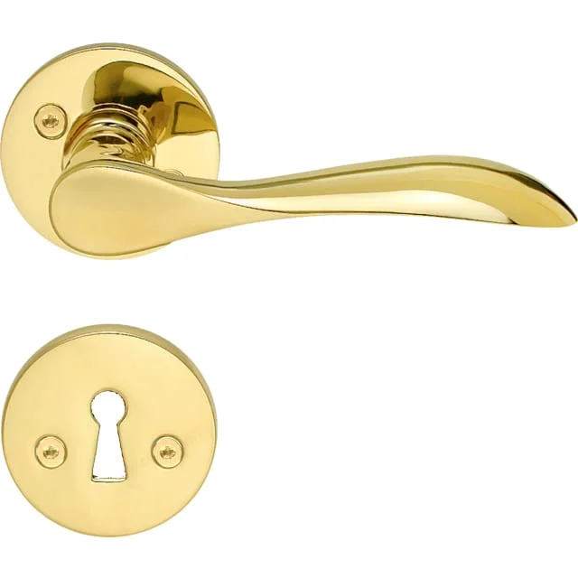 Beslagsboden Basic Classic dørhåndtak, polert messing | B857PN