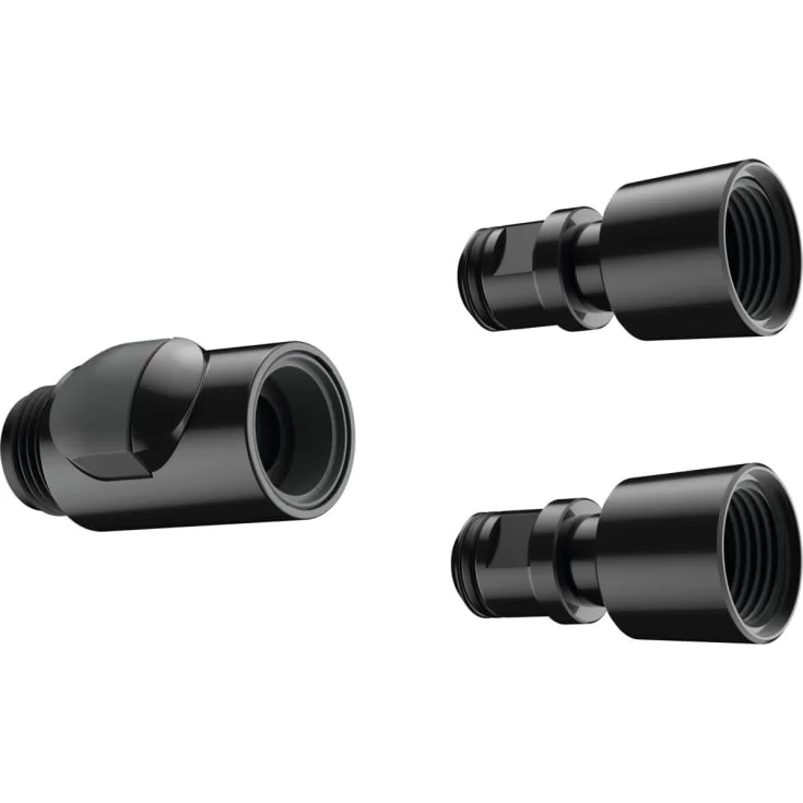 Hansgrohe koblingssett, 3 dele, 1/2", sort | 28346000