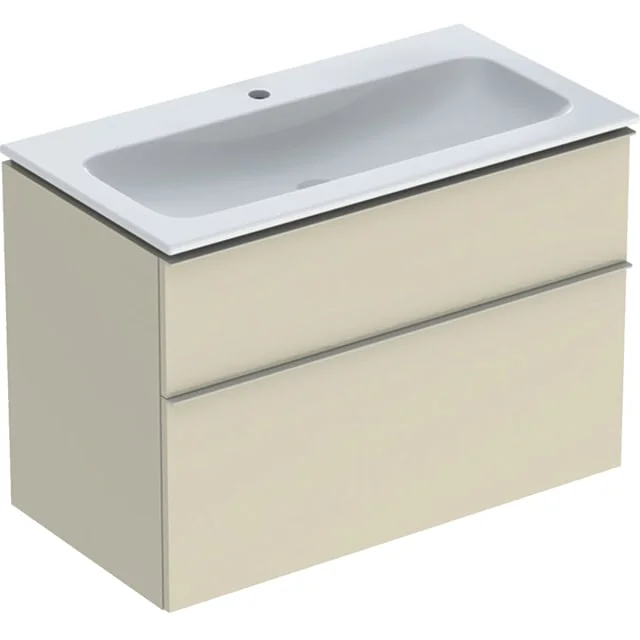 Geberit iCon møbelpakke, 90x48 cm, rengjøringsvennlig, beige | 502.333.JL.1