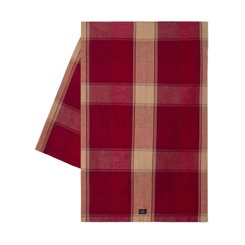 Checked Linen-Cotton bordsløper 50×350 cm v:5796800 Checked Linen-Cotton bordsløper 50×350 cm v:5796800
