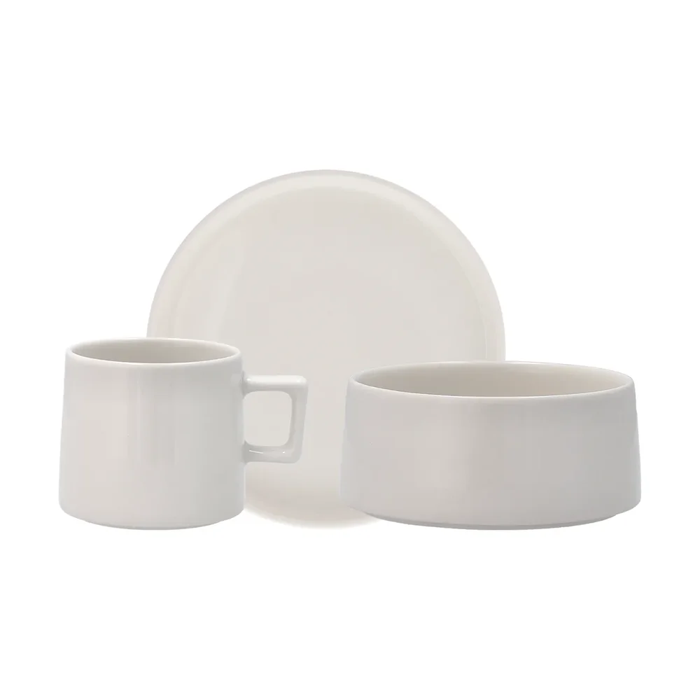 Taper frokostsett 12 deler - Hvit Scandi Living v:9577051