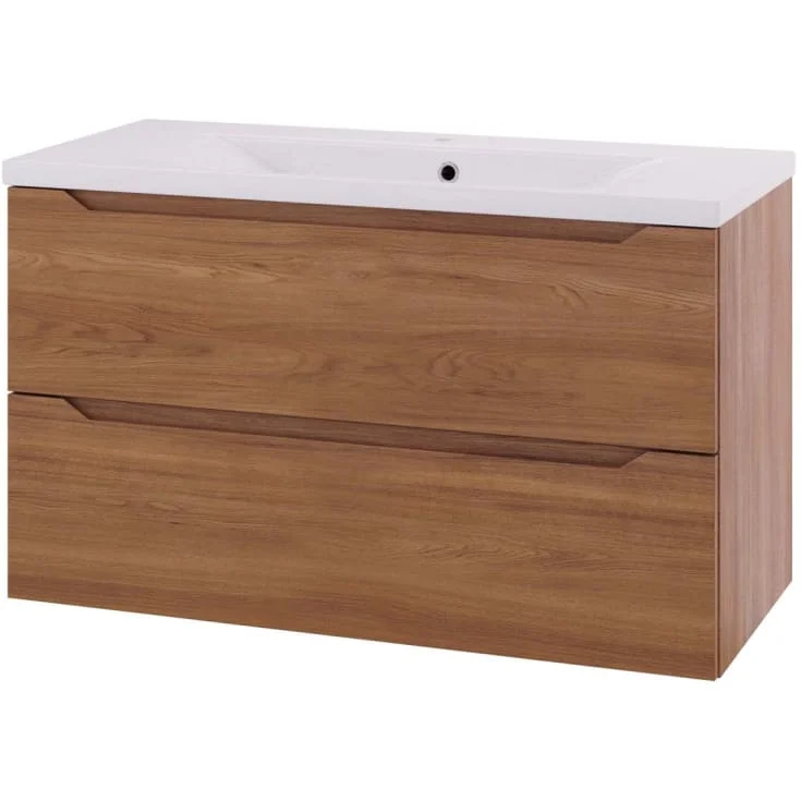 Linn Bad Emma servantskap, 2 Skuffer, 100x45,7x57 cm, eik | 130510