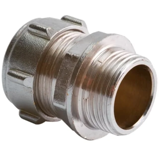 10 stk Kompresjons-overgangsnippel, krom, 12 mm x 3/8" | D025320302– 10 stk Kompresjons-overgangsnippel, krom, 12 mm x 3/8" | D025320302–