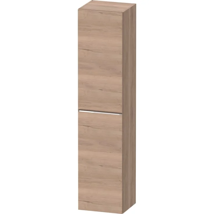 Duravit D-Neo høyskap, 40x176 cm, venstre, marmorert eik/krom | DE1328L10550000