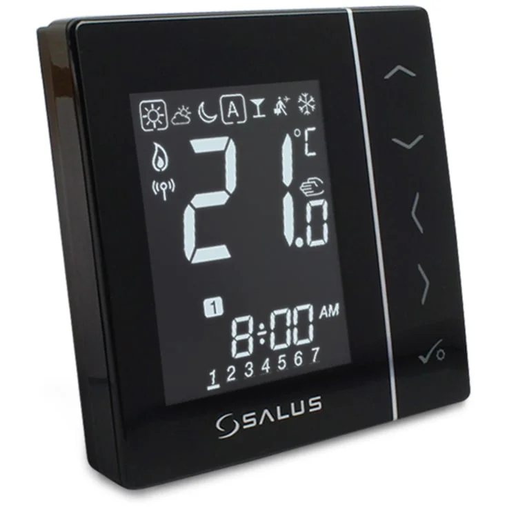 Salus VS10BRF trådløs romtermostat, sort | VS10BRF Salus VS10BRF trådløs romtermostat, sort | VS10BRF