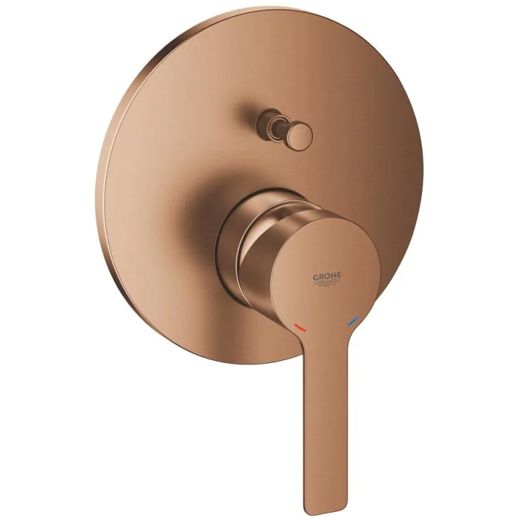 Grohe Lineare badekarbatteri, børstet kobber | 24064DL1 Grohe Lineare badekarbatteri, børstet kobber | 24064DL1