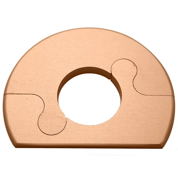 Alu Fit rosett, 18 mm, børstet kobber | met45018kc Alu Fit rosett, 18 mm, børstet kobber | met45018kc